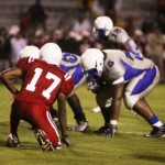 Leon LB Josh Levin Lines up over Godby OL Montae Jones