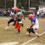 Jordan Stanley #5 runs away