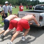 War Eagle in truck push
