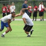 Jefferson receiver making move on chiles defender