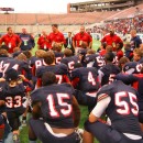 Wakulla head coach Scott Klees addresses his team for the final time. The War Eagles finished 2011 Class 5A State Runners-up at 12-3