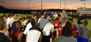 Team Florida head coach Mike Coe address his players after their final practice. Many notable seniors from around the area will be featured against the Georgia all-stars.